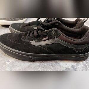 Vans Men's Black Suede Sneakers, Size 12